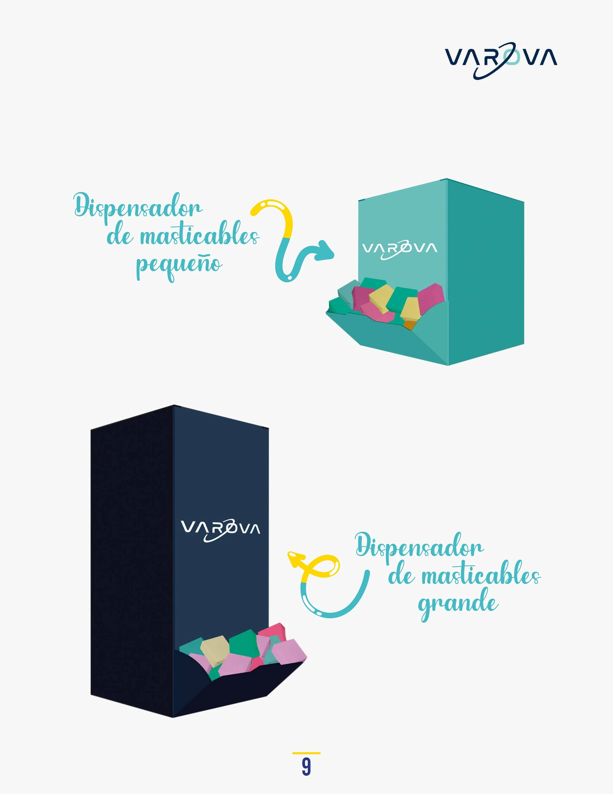 Catálogo de Productos Varova dispensador de masticables personalizados corporativos